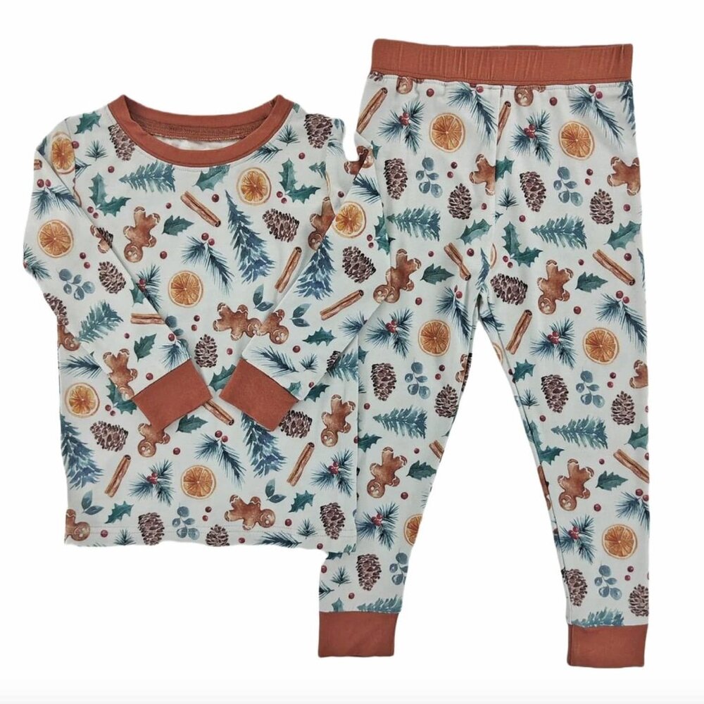 Christmas Vibes Bamboo Toddler Pajama Set